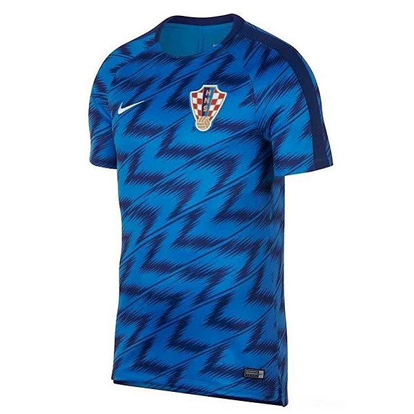Croatia Trikot Trainingsshirt 2018 Blau Fussballtrikots Günstig
